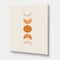 Designart - Minimalist Moon Phases - Modern Canvas Wall Art Print